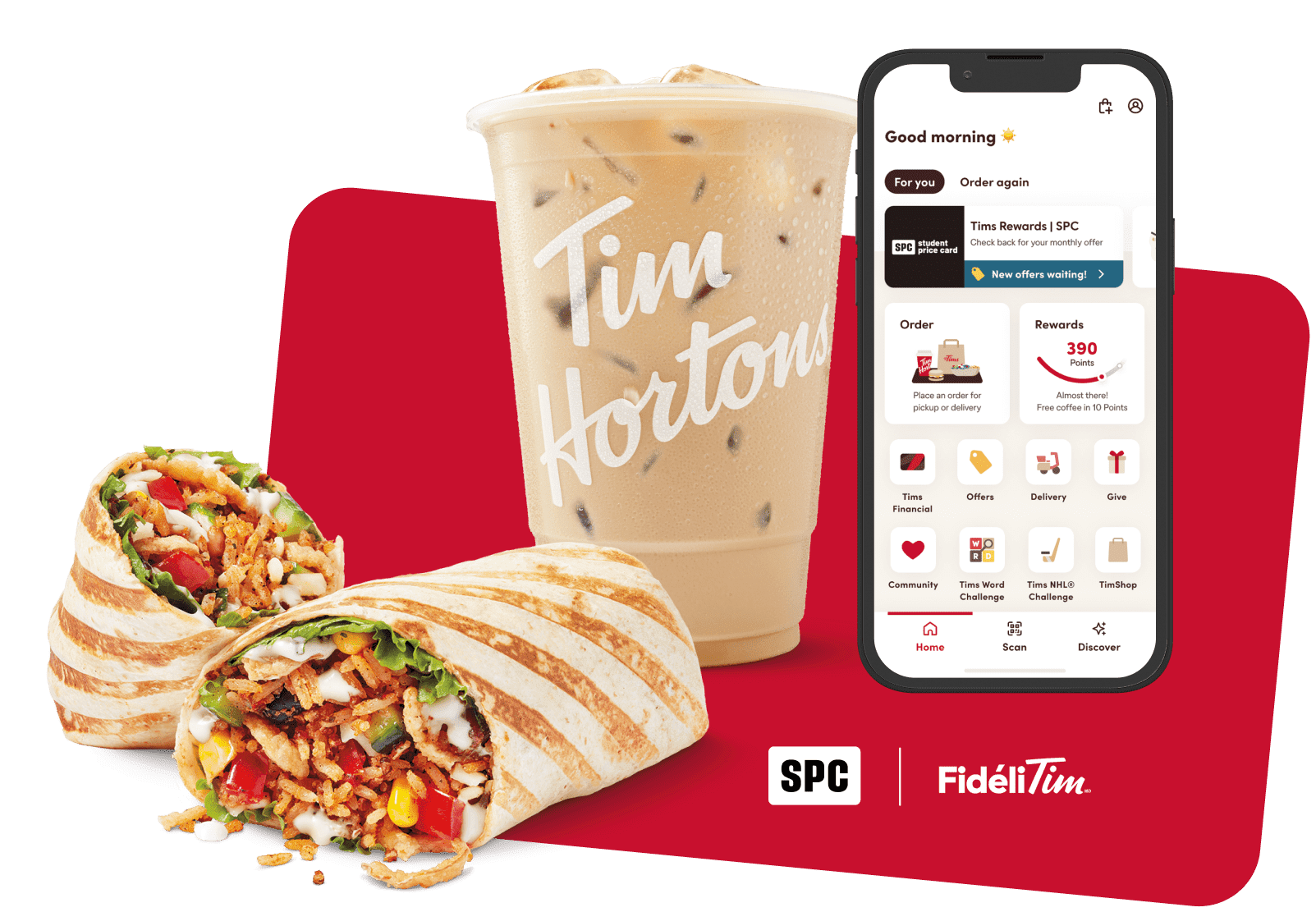 SPC offer on Tim Hortons app